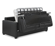 Load image into Gallery viewer, Jonas Leather Queen Sleeper Sofa - Black