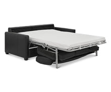 Load image into Gallery viewer, Jonas Leather Queen Sleeper Sofa - Black