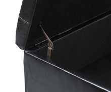 Load image into Gallery viewer, Louise Leather Storage Ottoman