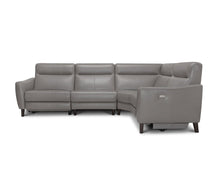 Load image into Gallery viewer, Regine Leather Power Reclining Sectional
