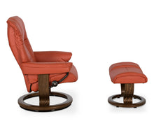 Load image into Gallery viewer, Stressless® Mayfair Recliner &amp; Ottoman with Classic Base - Henna

