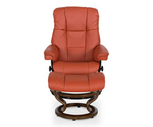 Load image into Gallery viewer, Stressless® Mayfair Recliner &amp; Ottoman with Classic Base - Henna
