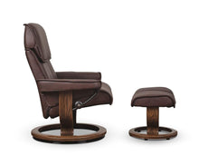 Load image into Gallery viewer, Stressless® Admiral Recliner &amp; Ottoman - Chocolate
