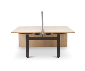 Jensen Double Sit Stand Desk with Reversible Panel
