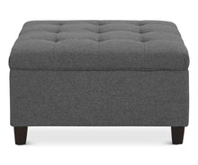 Load image into Gallery viewer, Louise Storage Ottoman
