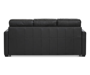 Jonas Leather Queen Sleeper Sofa - Black