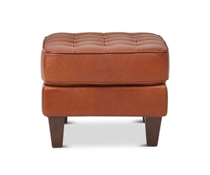Gustav Leather Ottoman